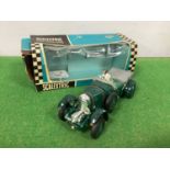 Original 1960's Scalextric No. C/64 Vintage Bentley (1929) green, some wear, slight bend on rear