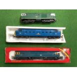 Three "OO" Gauge Outline Diesel Locomotives comprising of Lima Class 55, R/No. 9066, 'The Fife &