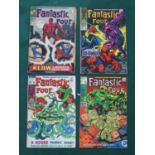 Four Marvel Fantastic Four Comics. #56, #76, #85, #88. All in well read condition, faults noted.