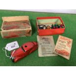 A boxed Schuco Telesteering Car 3000, appears complete with 12 wooden posts, key, ball, steering