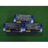 Three 1:43rd Scale Diecast Model Cars by Corgi, All Collector Club Members Exclusive Vanguards