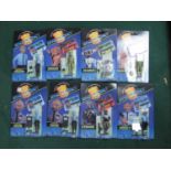 Eight Gerry Anderson's Space Precinct Plastic Action Figures by Vivid Imaginations to include