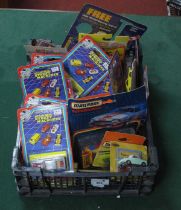 Approximately Thirty Six Diecast and Plastic Model Vehicles by Road Tough, Corgi, Matchbox,