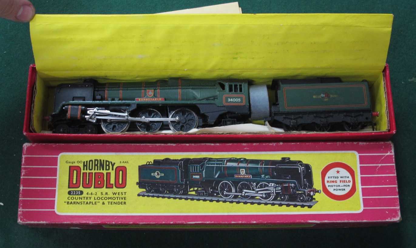 A Hornby Dublo "OO" Gauge/4mm Ref No. 2235 Two Rail 4-6-2 "West Country "Class Steam Locomotives,