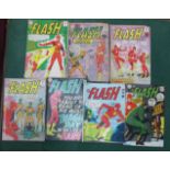 Seven The Flash Comics by DC, TP, to include DC editions #126, #132, #135, #136, #183, #184, (some