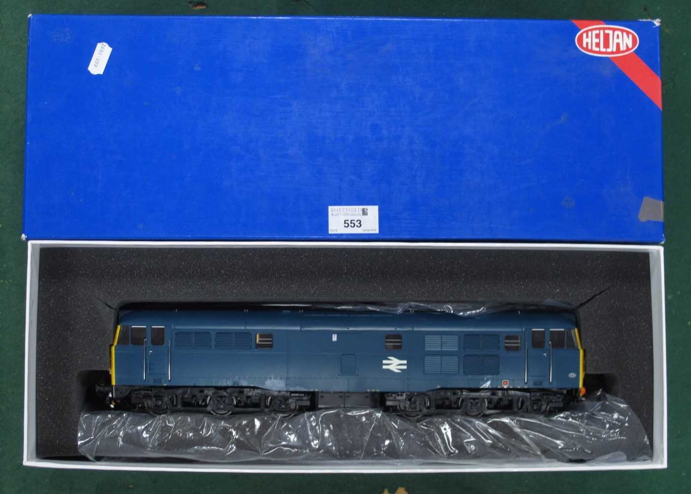 A Heljan 'O'/7mm Ref No. 31031 Class 31 Co-Co Diesel Locomotive, BR blue (unnumbered), fair untested