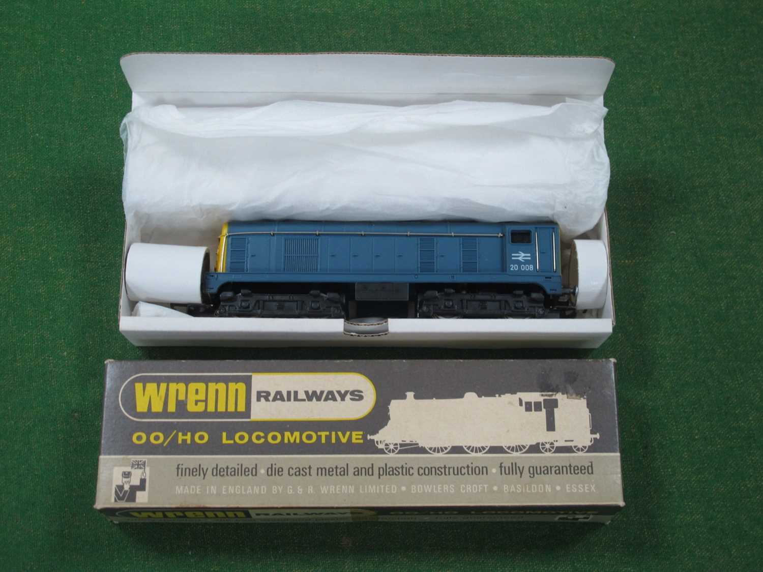 A Wrenn "OO" Gauge/4mm Ref No. W2230 Class 20 Bo-Bo Diesel Electric Locomotive, BR blue R/No. 20.