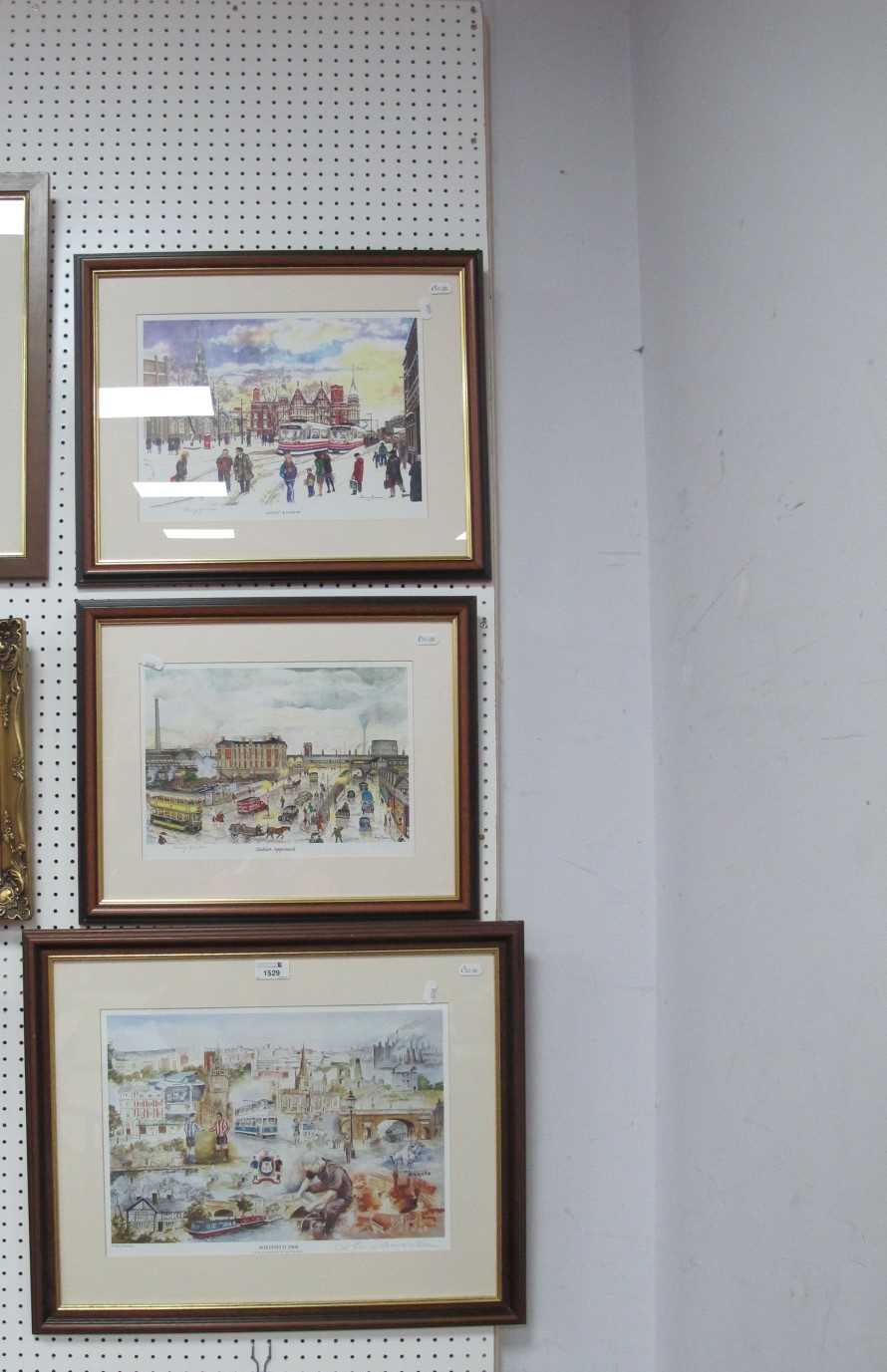 Two Signed Terry Gorman Prints, Ancient & Modern, Station Approach, together with a Ron Davidson