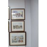 Two Signed Terry Gorman Prints, Ancient & Modern, Station Approach, together with a Ron Davidson