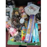 Die Cast Metal "Royal State Coach", souvenir costume dolls, Beano book, Brooke Bond cards, etc:- One