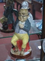 A Peggy Davies 'Mr Pickwick' Toby Jug, an artist's original colourway 1/1 by Victoria Bourne, 21cm