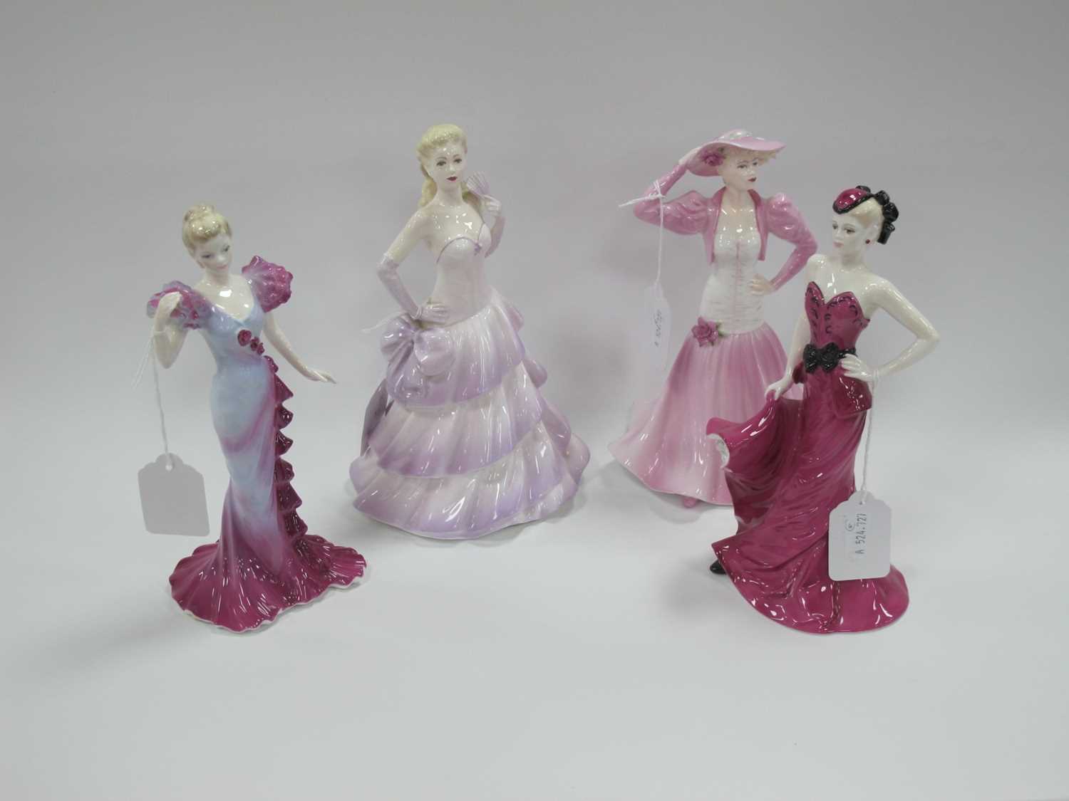 Coalport Ladies of Fashion Figurines - 'Bolero', 21cm high, 'Summer Romance', 'Sophisticated Lady'