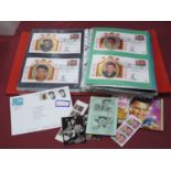 Elvis Presley Stamps and First Day Covers, including full sheets, mainly from U.S.