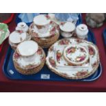 Royal Albert Old Country Roses Table China, of thirty pieces, all first quality.