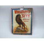 Sheffield Advertising Sign - An Early XX Century Card Sign for Wheatleys 'Stym' formerly known as