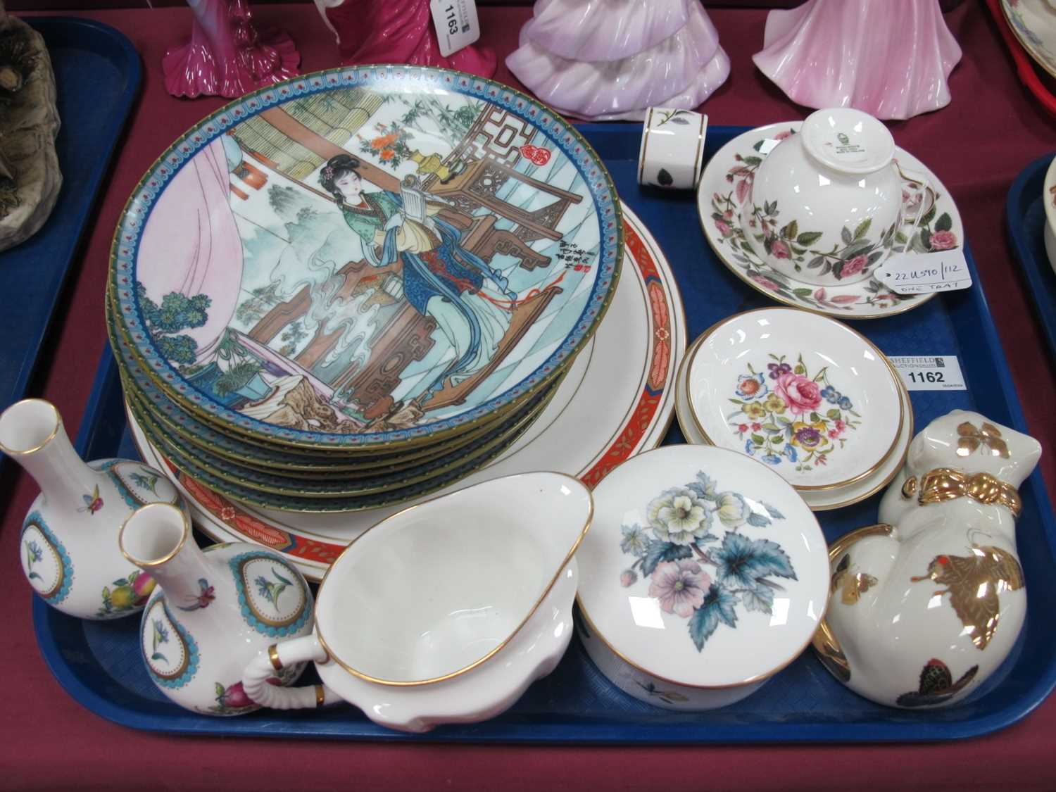 A Set of Six 1980's Imperial Jingdezhen Porcelain Collectors Plates, together with a Royal Worcester - Image 2 of 2