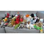 Approximately Fifty Ty Beanie Babies, consisting of 'Schweetheart', 'Morrie the Eel', 'Knuckles