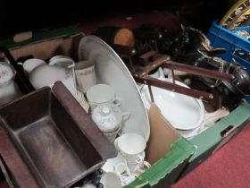 Mayfair Bone China Tea-Coffee Dinner Service, shire horses, carriages, etc:- Two Boxes.