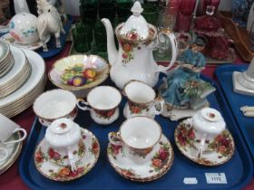 Royal Albert 'Old Country Roses' Coffee Service, of twelve pieces (one saucer repaired), all first