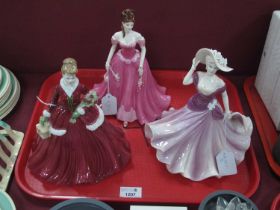 Coalport Ladies of Fashion Figurines - 'Merry Christmas 2005', 'Diane' 22cm high and 'Helena' (3) No