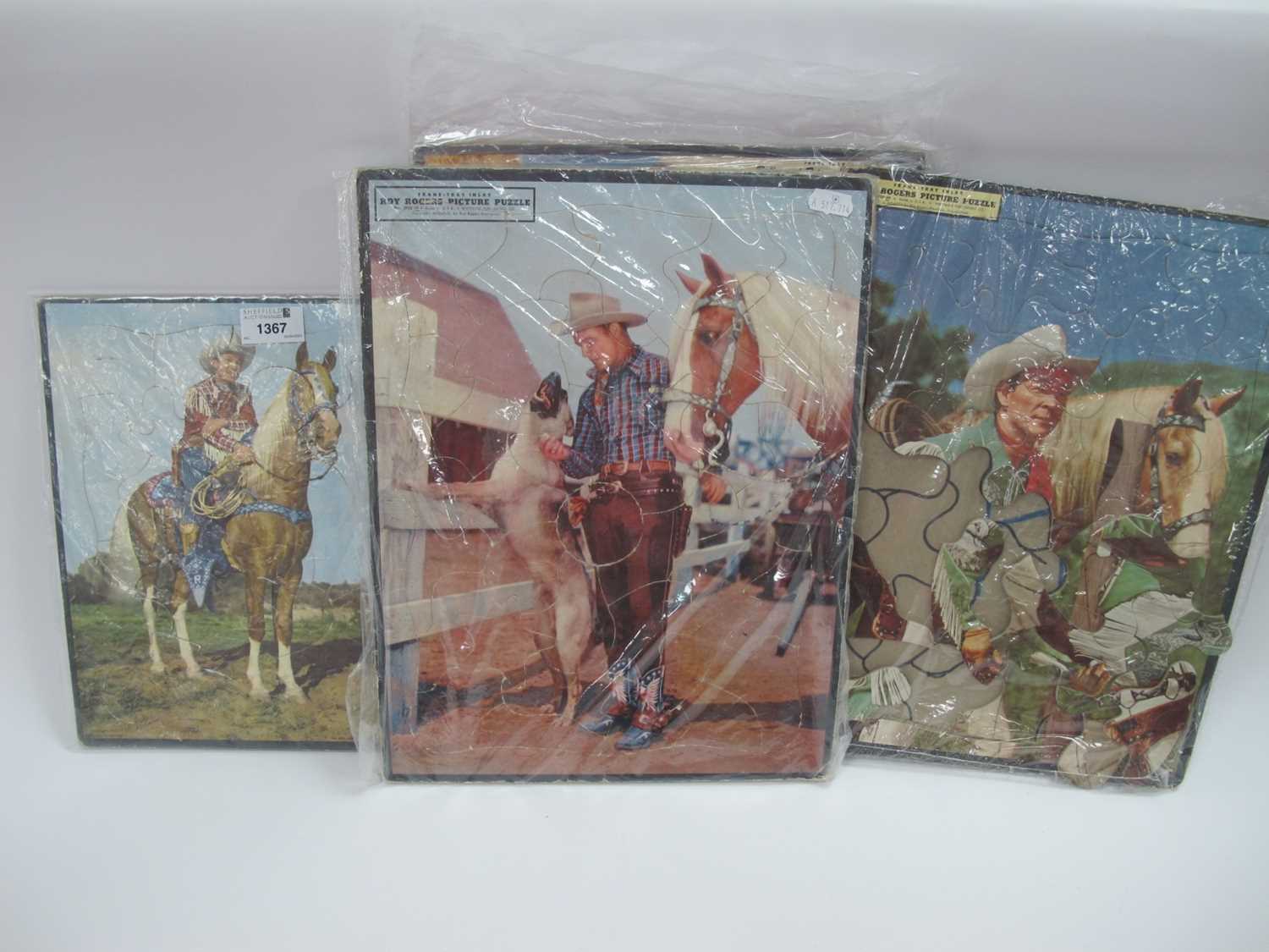 Roy Rogers Picture Puzzles, 'Frame-Tray Inlay' by Whitman Publishing, USA, 38 x 29cm, another