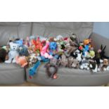 Approximately Fifty Ty Beanie Babies, comprising of 'Flitter the Butterfly', 'Honks the Goose', '