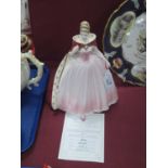 Coalport an Evening At The Opera 'Sara' Figurine, 22.5cm high, with certificate. No chips, cracks or