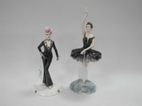 Coalport David Shilling Figurine - 'Something in The City' 22.5cm high, Darcy Bussell 'Odile the