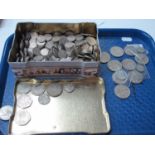 Coinage - 8 shillings and sixpence of pre-1947 GB silver. Nine half-crowns, a large quantity of