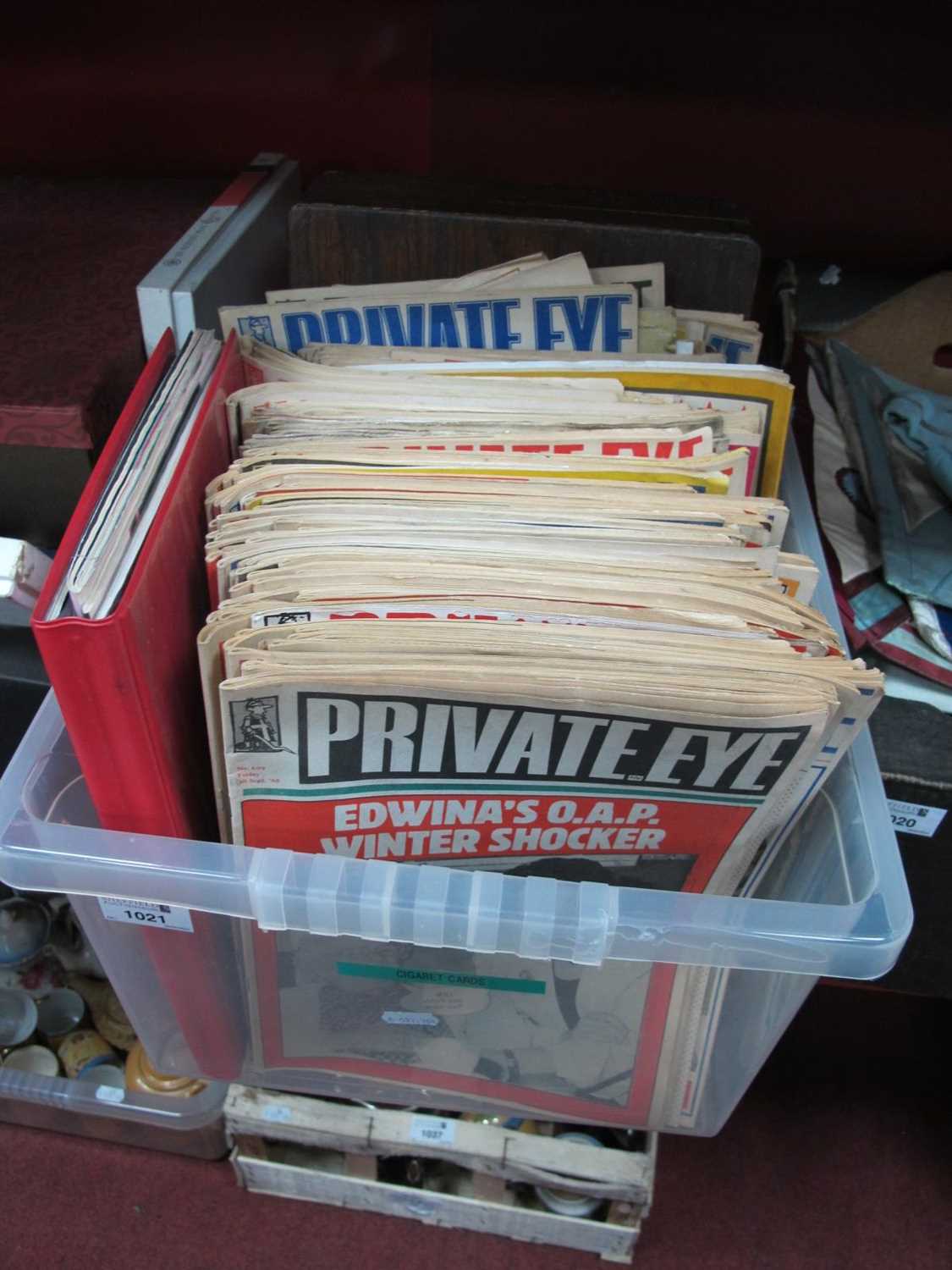 Private Eye Magazines 1982 and Later, approximately 140. F.A Cup Final programmes 1987, 88, 90