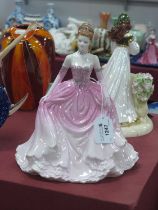 Coalport Society Ladies - Lady Sophia At The Ball, 23cm high no chips, cracks or crazing
