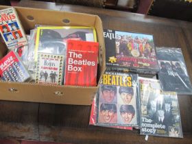 The Beatles - Jigsaw 'The Beatles Box', vhs tapes Mojo, Lennon, Hello and other publications