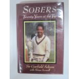 Gary Sobers Autobiography, signed with personal notation to Peter (unverified).