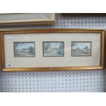 Richard Taylor (Sheffield Artist), Mayfield Valley Scenes, three watercolours, signed and dated '90,