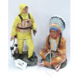 Royal Doulton 'The Lifeboat Man' Figurine and 'The Chief' (2).