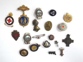 Butlin's Enamelled Badges, Ireland 1952 (x 2), CWU, Red Cross, Children's, sommeliers, perfect,