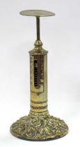 Winfield of Birmingham Brass Letter Scale, of candlestick form, 16.5cm high.