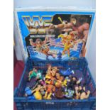 Fifteen WWF Hasbro 1990 wresting figures including Hulk Hogan, The Undertaker, Million Dollar Ted