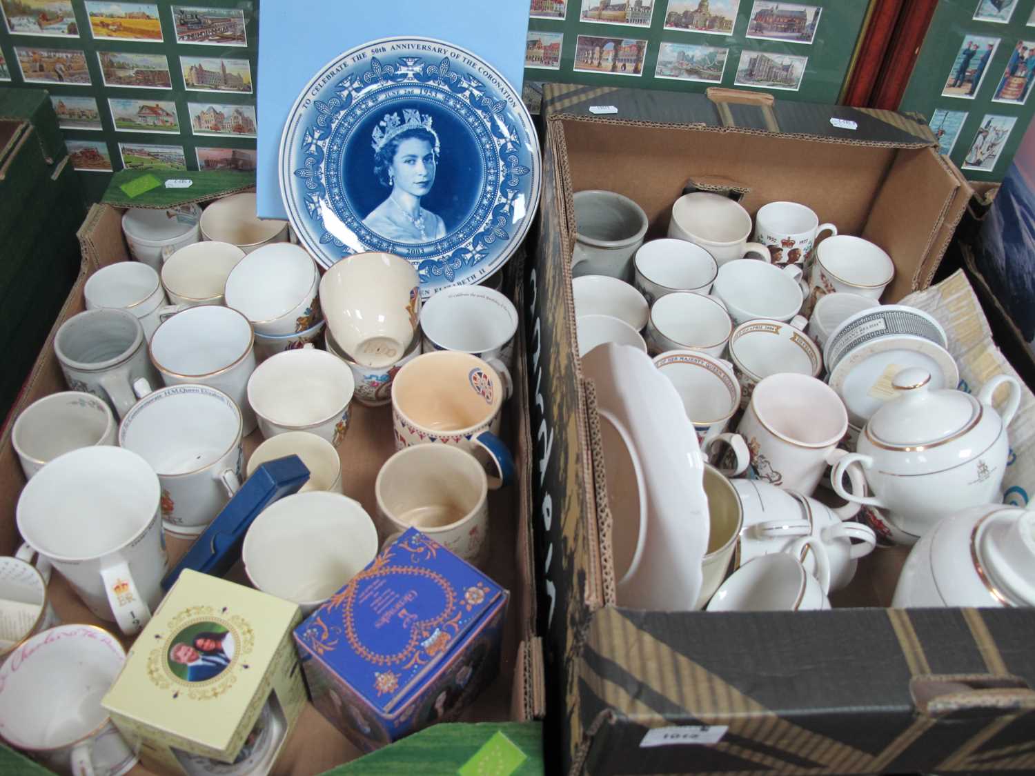 A Collection of Royal Commemorative Mugs, Queen Victoria to present day, plus a QEII commemorative