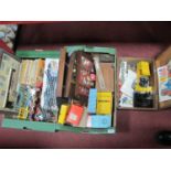 Souvenir Spoons, fan, microscope, slides, Noddy books, Meccano, Lego, etc:- Three Boxes.