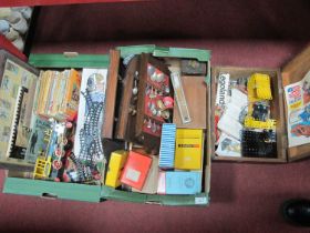 Souvenir Spoons, fan, microscope, slides, Noddy books, Meccano, Lego, etc:- Three Boxes.