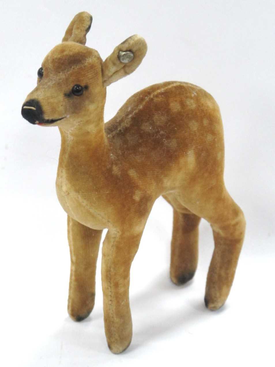 Steiff Soft Toy Fawn, with button to ear 12.5cm high