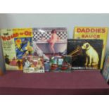 Advertising Wall Signs - Daddies Favourite Sauce, His Masters Voice, Pears, The Wizard of Oz,