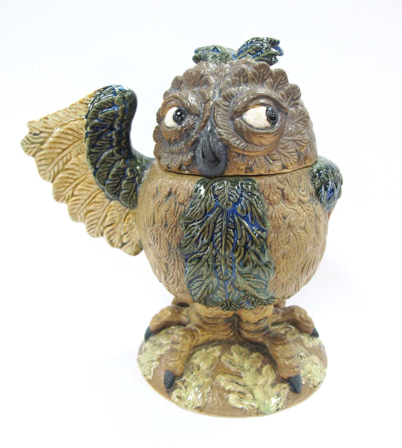 Burslem Pottery Grotesque Bird 'Octavia the Owl' (Chambermaid to the Duke and Duchess) Tobacco