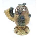 Burslem Pottery Grotesque Bird 'Octavia the Owl' (Chambermaid to the Duke and Duchess) Tobacco