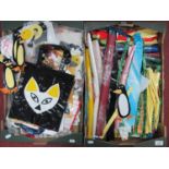 Handmade Shopping Bags, of a cat, ladyhird. Handicraft patterns, materials, etc:- Two Boxes.