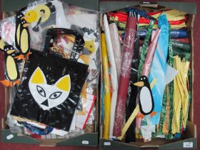 Handmade Shopping Bags, of a cat, ladyhird. Handicraft patterns, materials, etc:- Two Boxes.