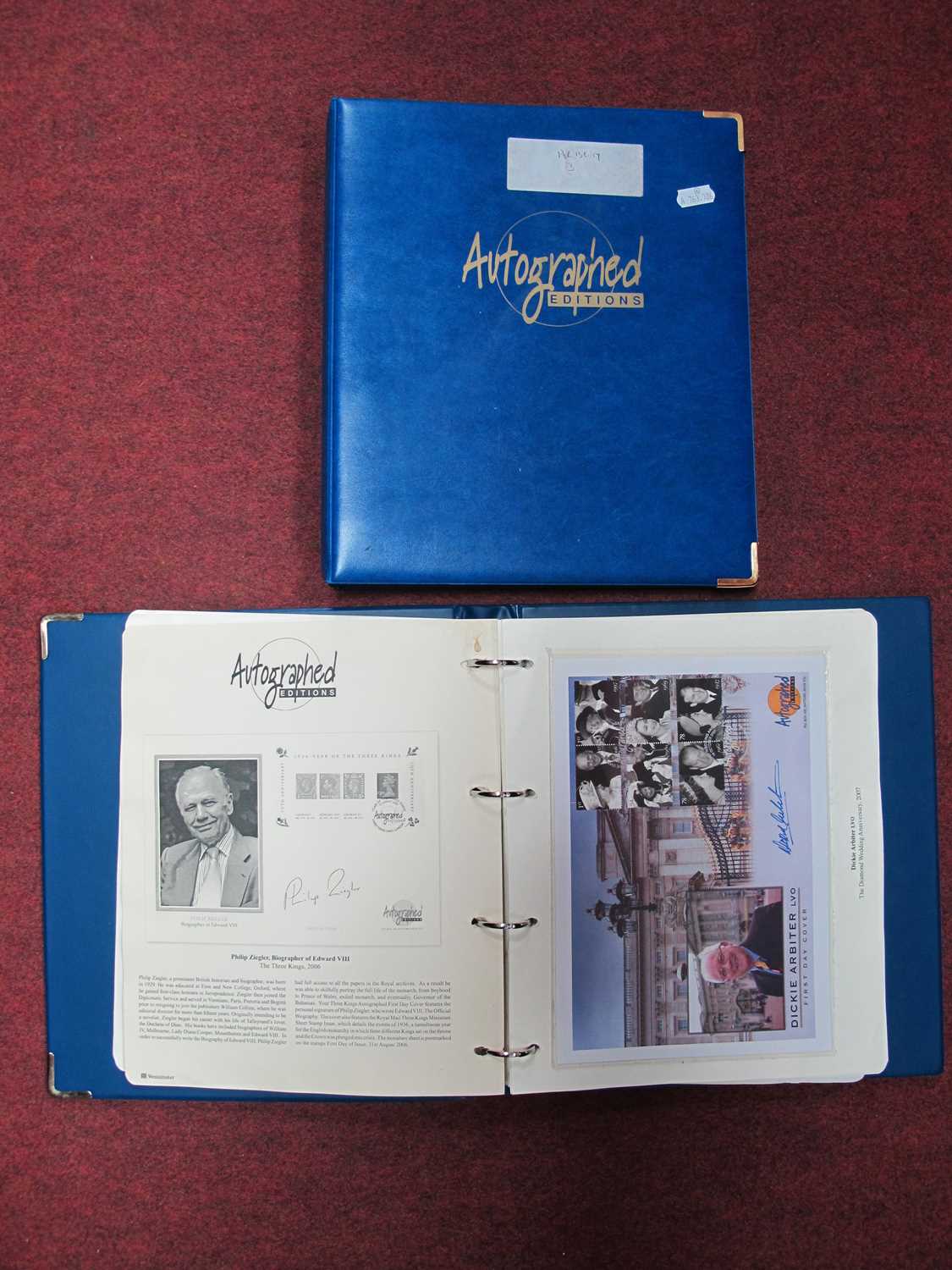 Autographed Editions Autographs, including Murray Walker, Raphael Maklouf, Cliff Morgan, James