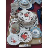 Old Foley Dessert Ware, Paragon tea cup and saucer, etc:- One Tray.