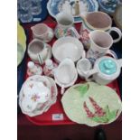 Poole Traditional Floral Pattern Pottery, Royal Crown Derby 'Derby Posies' condiments, Carlton